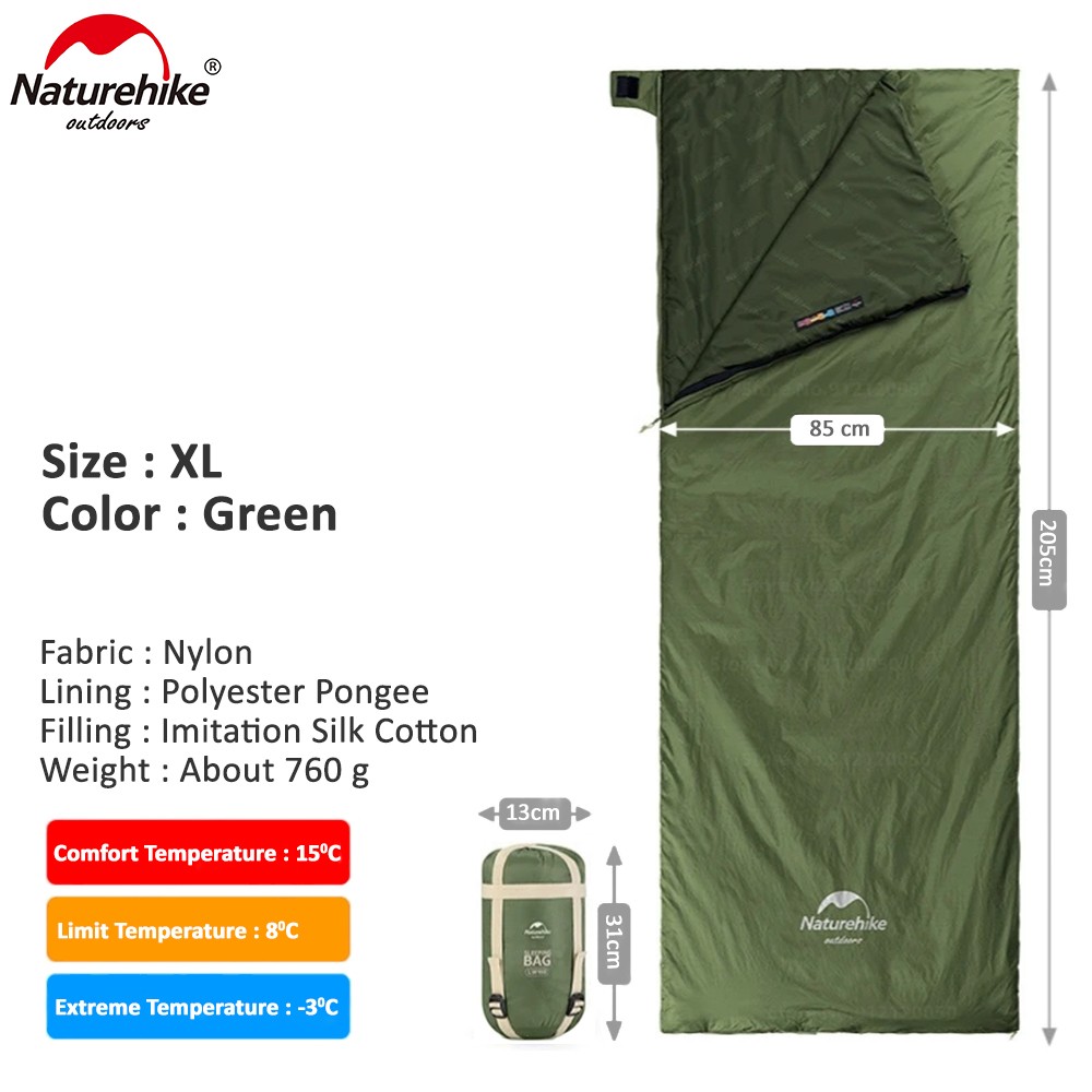 Naturehike 2021 New LW180 Mini Sleeping Bag XL