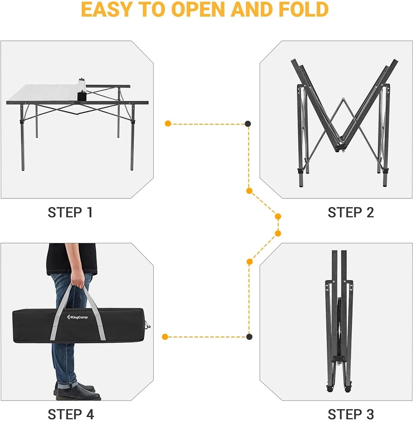 KingCamp  Folding Granites Plus Table