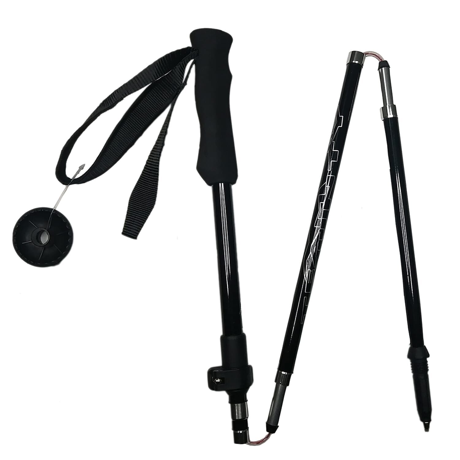 Best Gear Carbon Folding Pole for Trekking, Hiking (set)