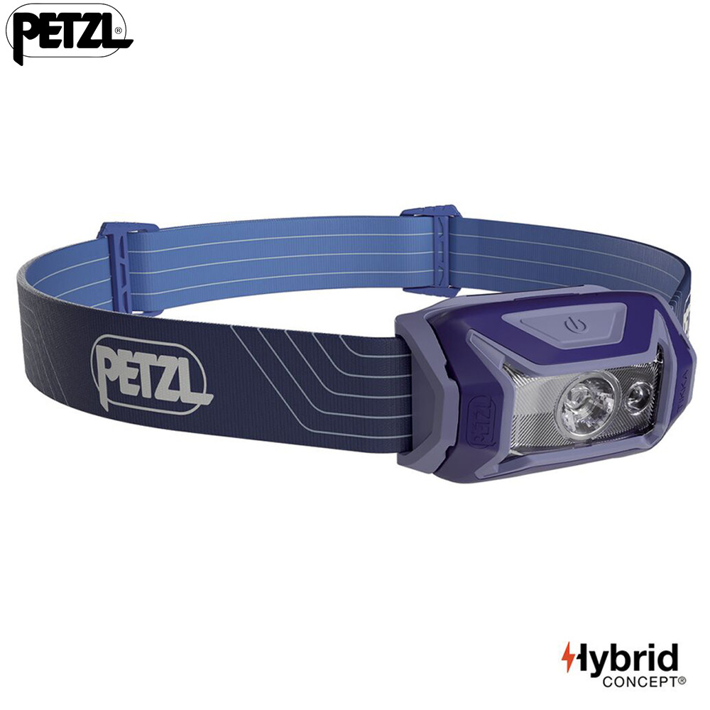 Petzl Tikka Headlamp 350 Lumens Powerful Light with Red Lighting, for Hiking, Climbing, Running, and Camping