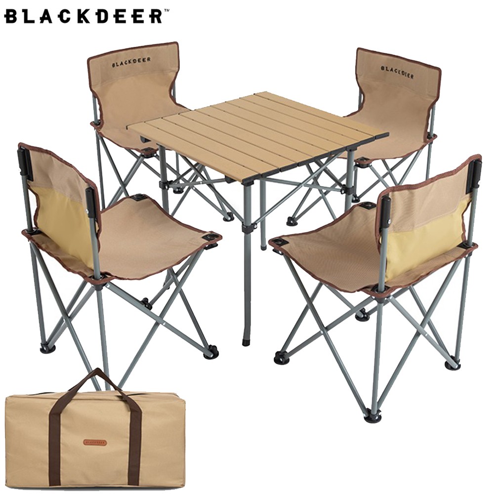 Blackdeer Portable Outdoor Aluminum Alloy Folding  Table and chair set BD12122123