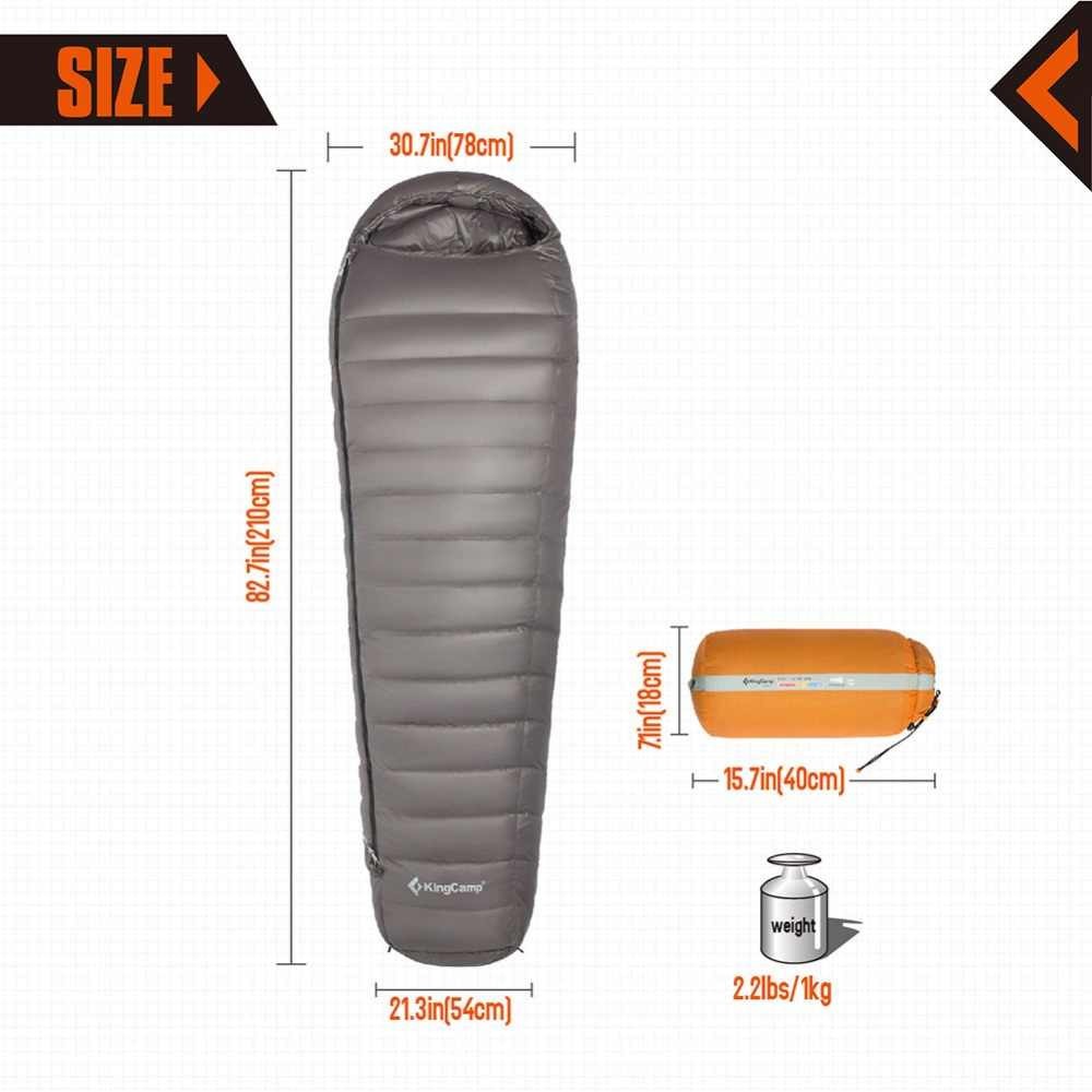 KingCamp Tech Light  1000 Sleeping Bag for Trekking, Backpacking