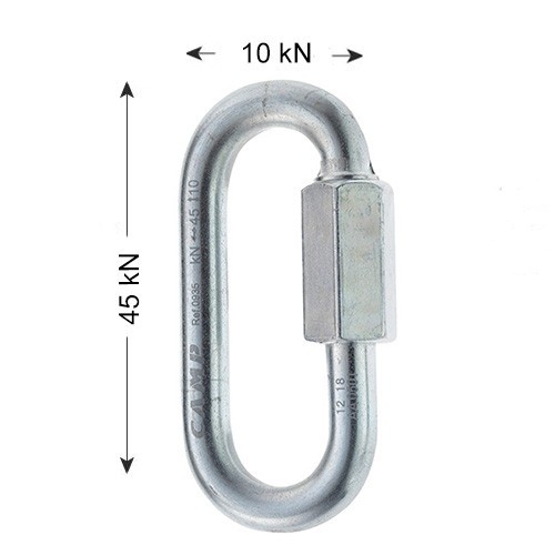 CAMP Oval Quick Link 10mm Stainless Steel