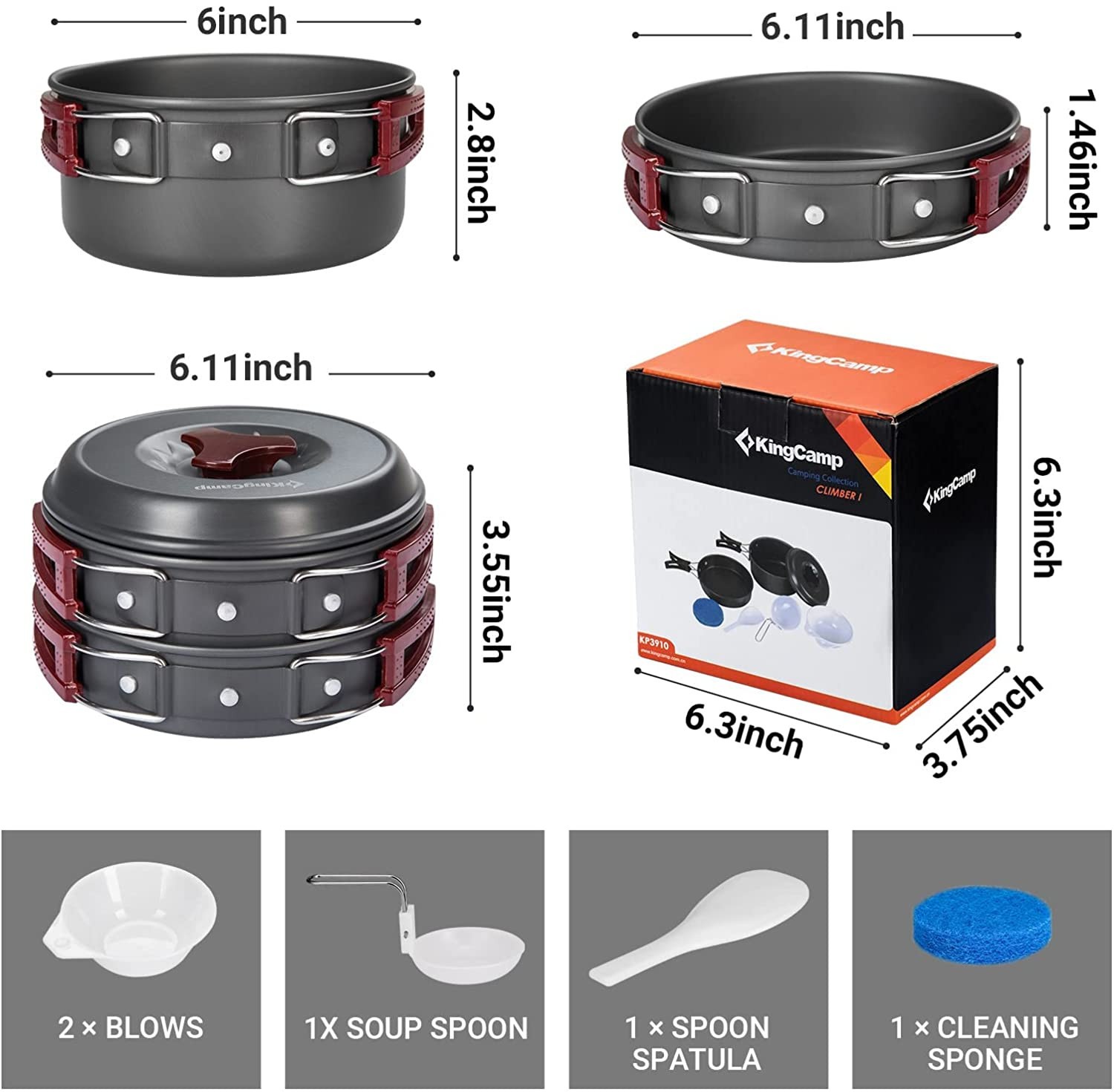 KingCamp Climber 1 Camping Cookware