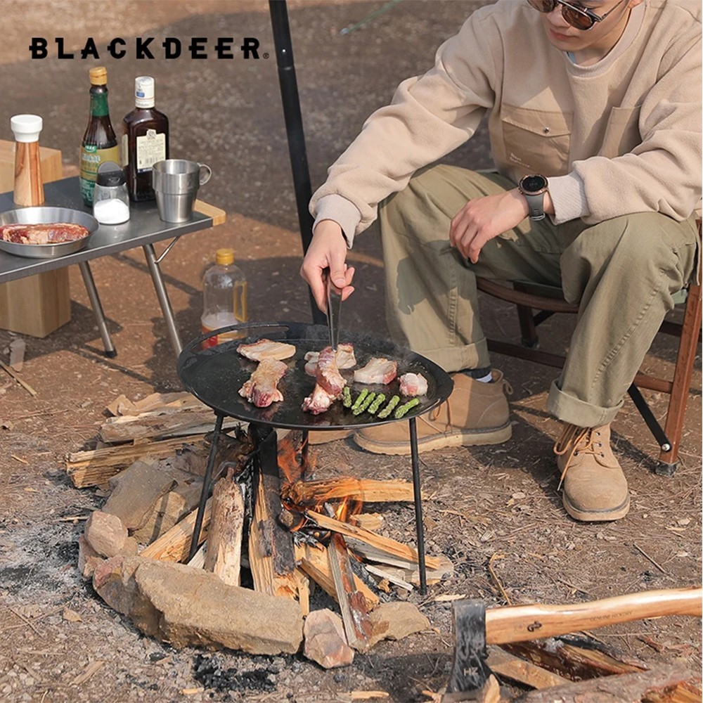 Blackdeer Iron Baking Portable Korean BBQ Grill Pan