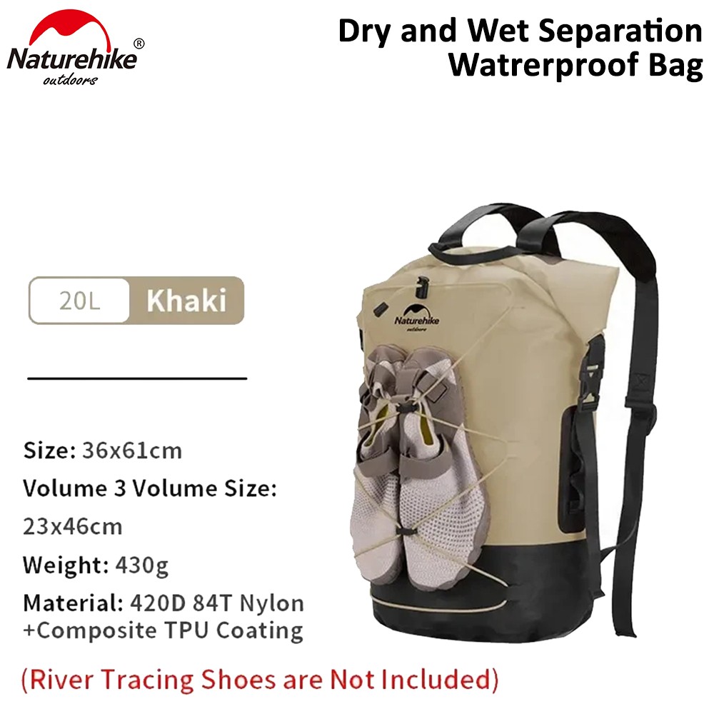 Naturehike  TB03 TPU Wet And Dry Separation Waterproof Bag