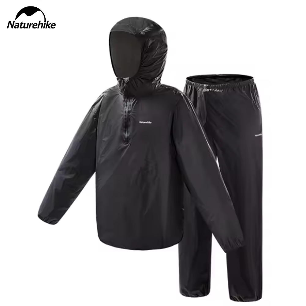 Naturehike  Split Raincoat Black