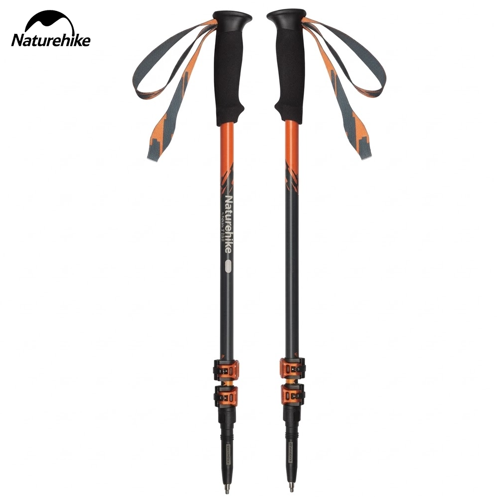 Naturehike  Sunsia 3-EXT 3 Sec. Carbon Fiber Trekking Pole - 135 cm