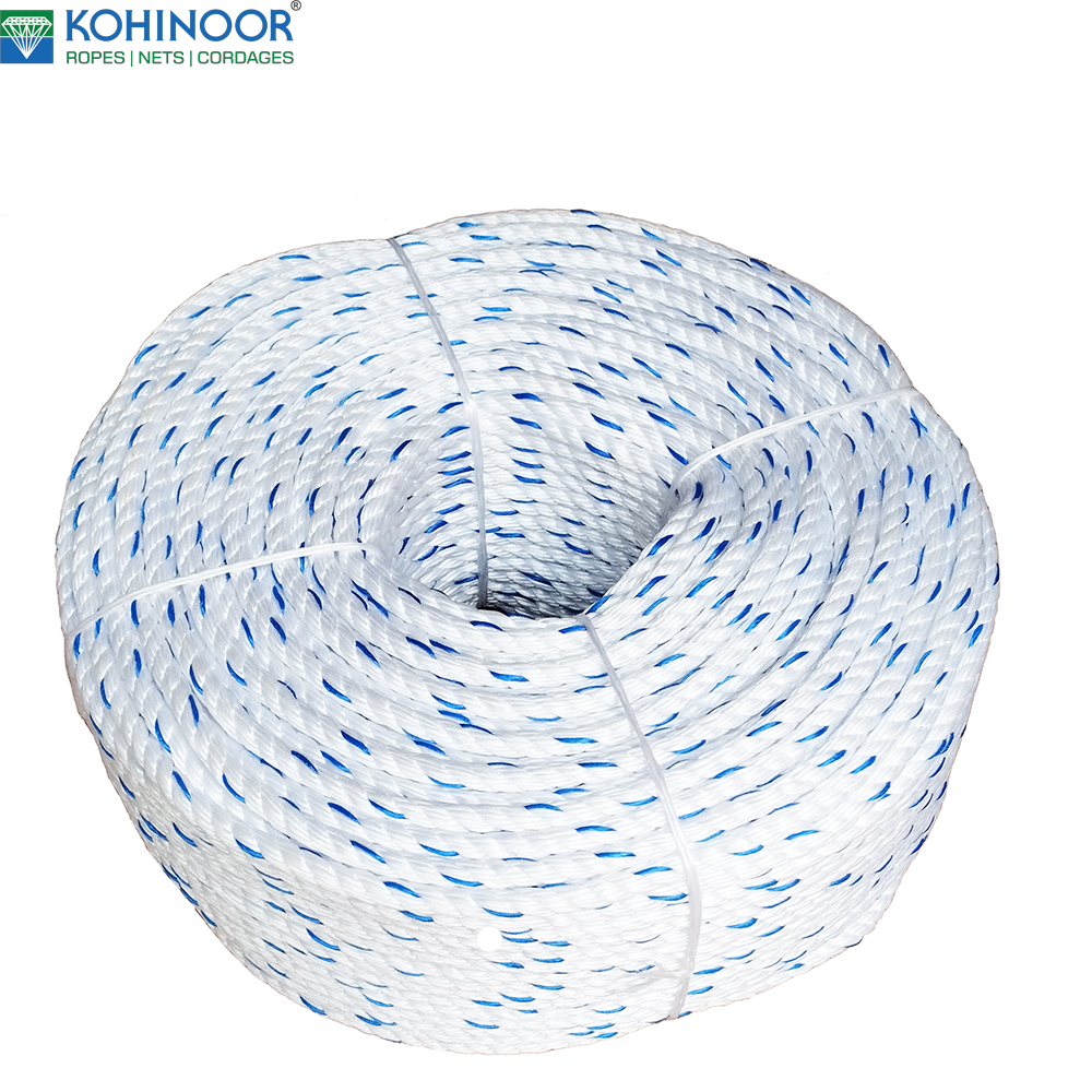 KohinoorPP White Blue Tracer Rope