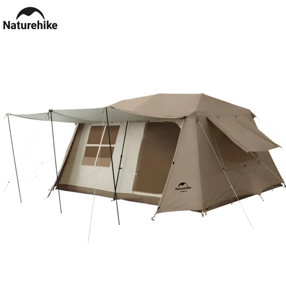 Naturehike Outdoor Village 13㎡ Roof Automatic Tent Camping 2 Rooms 1 Hall Waterproof Windproof Camp Luxury Speed Open Tent