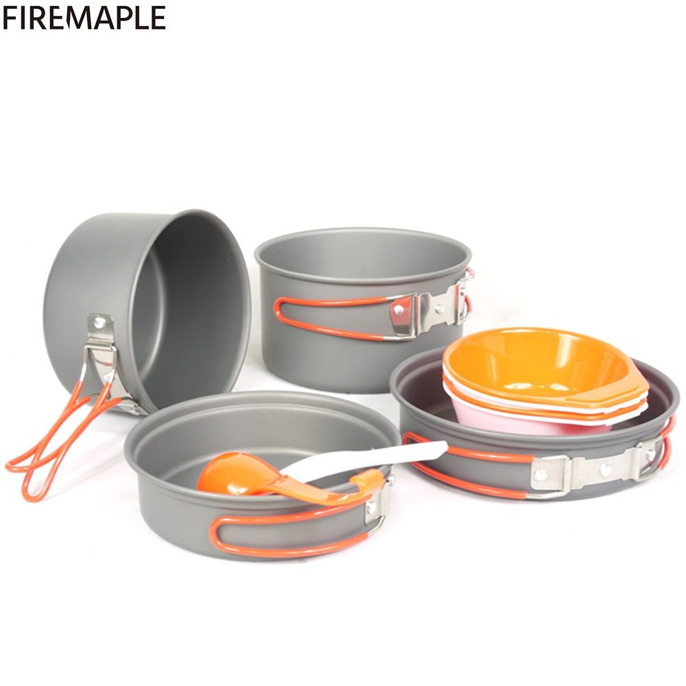 Fire Maple FMC-K7 Portable Aluminum Alloy Pot Sets Outdoor Cookware 2-4 Persons Cooking