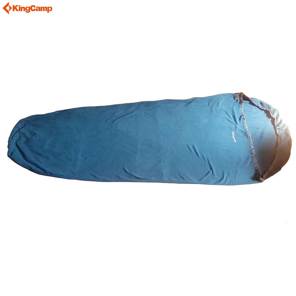 KingCamp Fleece Sleeping Bag Liner Warm or Cold Weather Zipper Camping Blankets for Adult Outdoor Hiking Travelling Backpacking Trekking