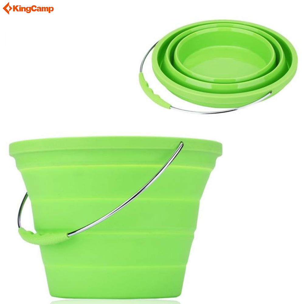KingCamp Silicone Foldable Bucket Collapsible Camping Hiking Bucket
