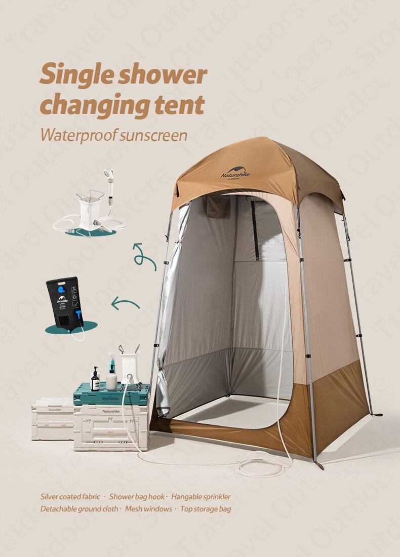 Naturehike Single Layer Shower Lightweight Changing Tent