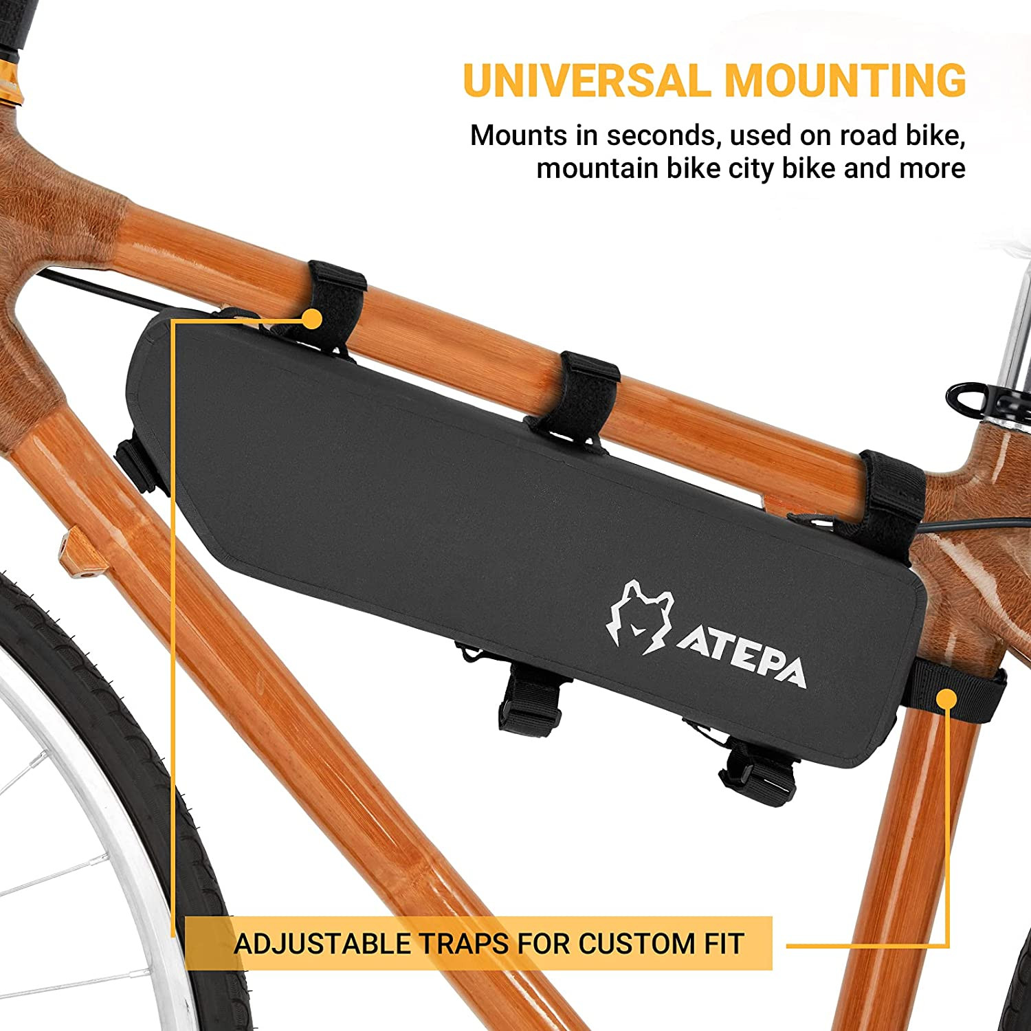 Atepa Bike Frame Waterproof Bicycle Storage Bag