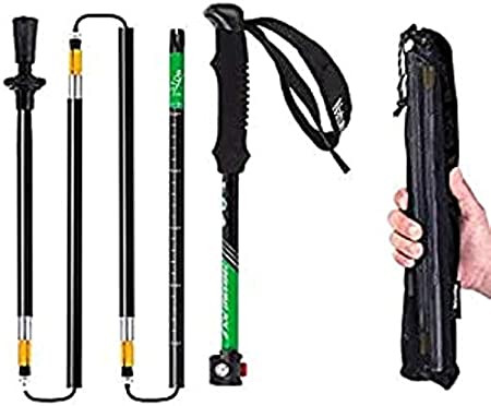 NatureHike Ultra Light EVA Grip 5-Section Adjustable Canes Walking Stick Trekking Stick Alpine for Outdoor 1pcs NH15A023-Z