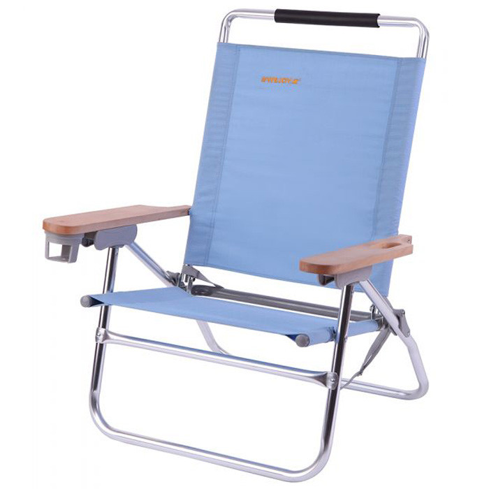 Wejoy Aluminum 4 Position Lightweight Portable Stable Heavy Duty Beach Chair