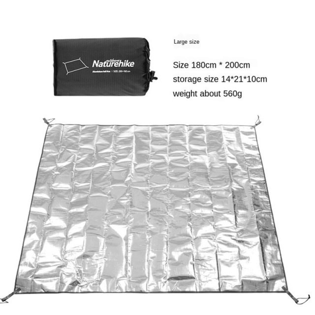 Naturehike Outdoor Camping Waterproof Multifunctional PE Aluminum Foil Moisture Proof Floor Mat Picnic Mat