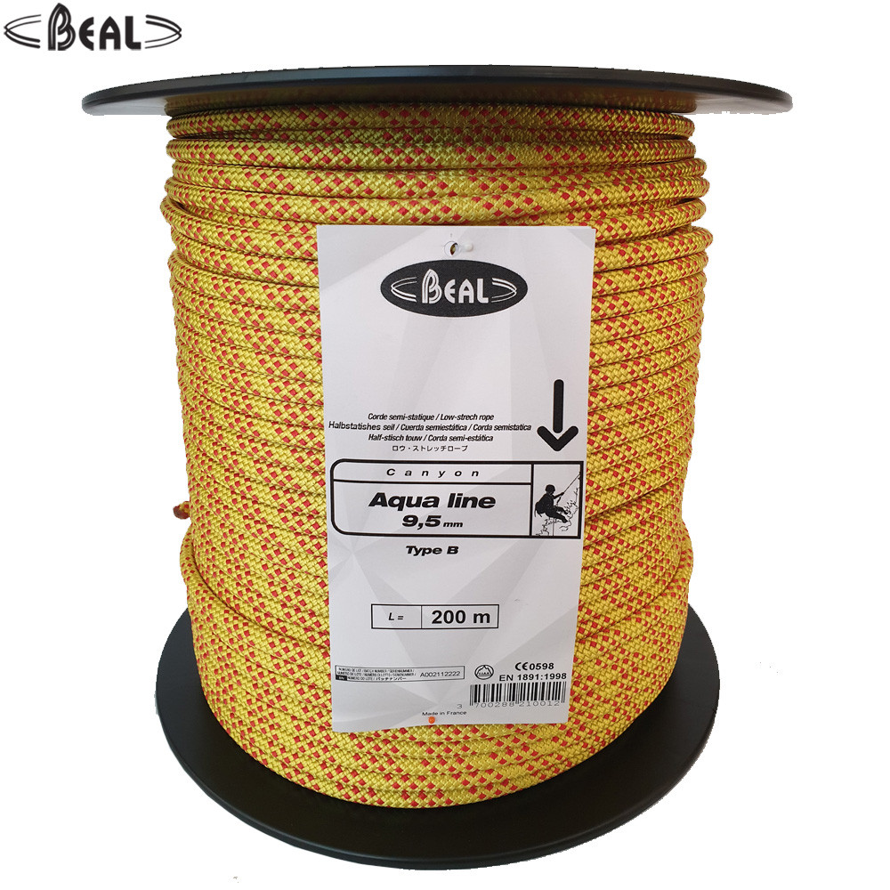 Beal 9.5 mm Aqualine Rope 200 mtr / 100 mtr Pack