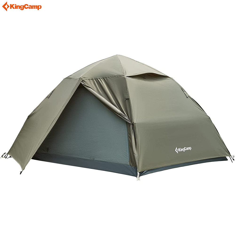 KingCamp Double Layer, Large, Camping Tent, Compact, Waterproof, One-Touch Type, Windproof, UV Protection, Lightweight, Ventilation, Easy Setup, All Seasons, Camping Tent