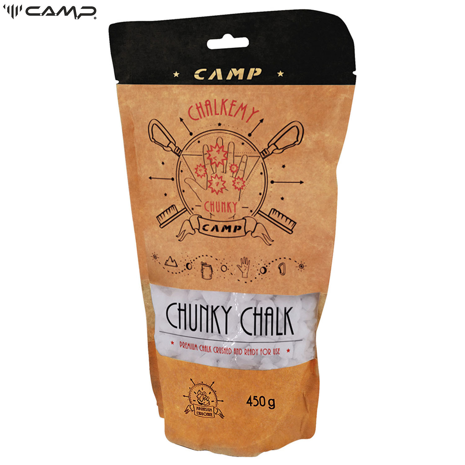Camp Chunkey Chalk 450 g. for Wall Climbing, Gym, Fitness, Weightlifting, Sports, Gymnastics.