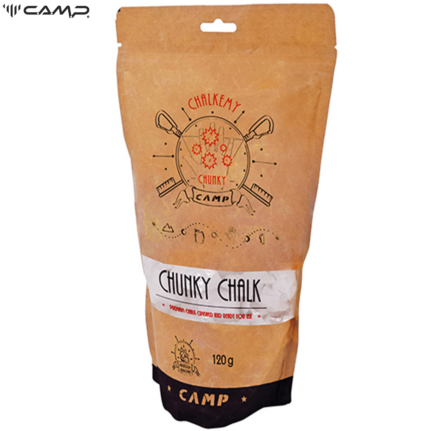 Camp Chunkey Chalk 120 g. for Wall Climbing, Gym, Fitness, Weightlifting, Sports, Gymnastics.