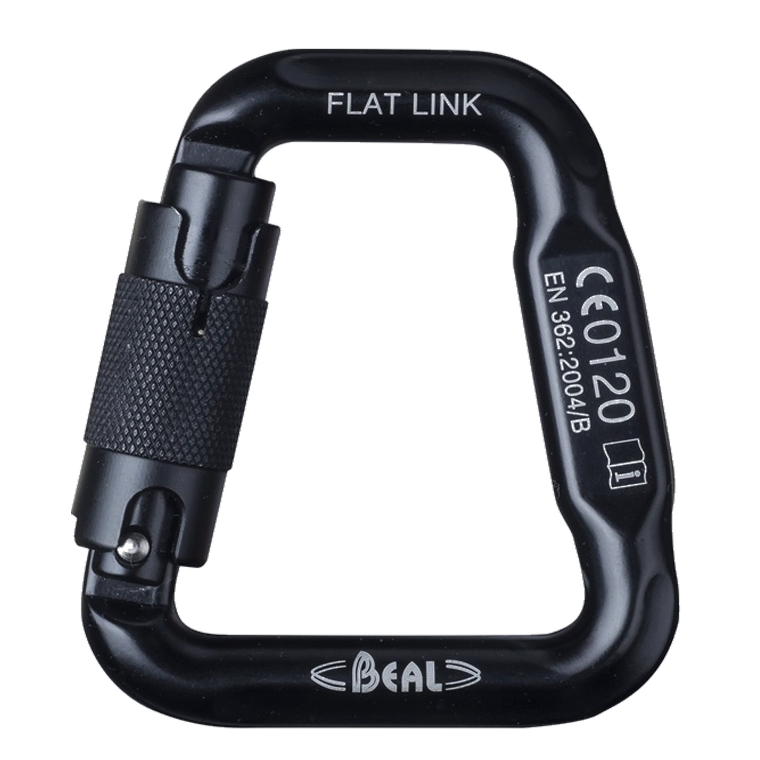 Beal Flat Link Triple Lock Karabiner – Black