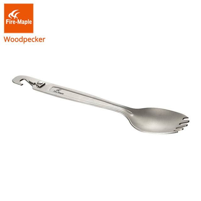 Fire Maple Woodpecker Titanium Spork With Gas Cartridge Puncture Tool
