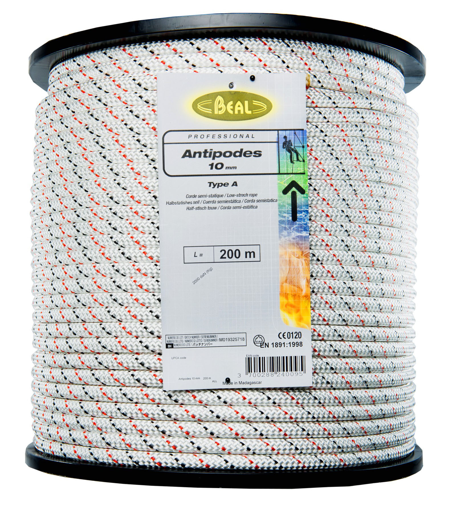 Beal Antipodes Rope 10 mm (200 Mtr pack)