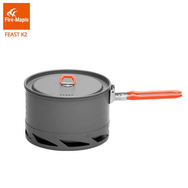 Fire Maple FMC-K2 Heat Exchanger Camping Pot Cookware Cooking Pot 1.5L