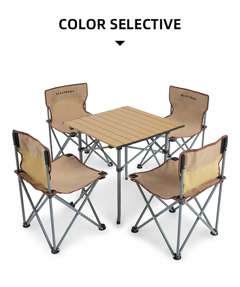 Blackdeer Portable Outdoor Aluminum Alloy Folding  Table and chair set BD12122123
