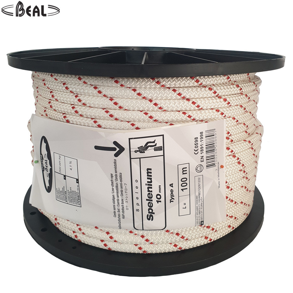 Beal Spelenium Semi Static Rope 10 mm (50 mtr / 100 mtr / 200 mtr Pack)