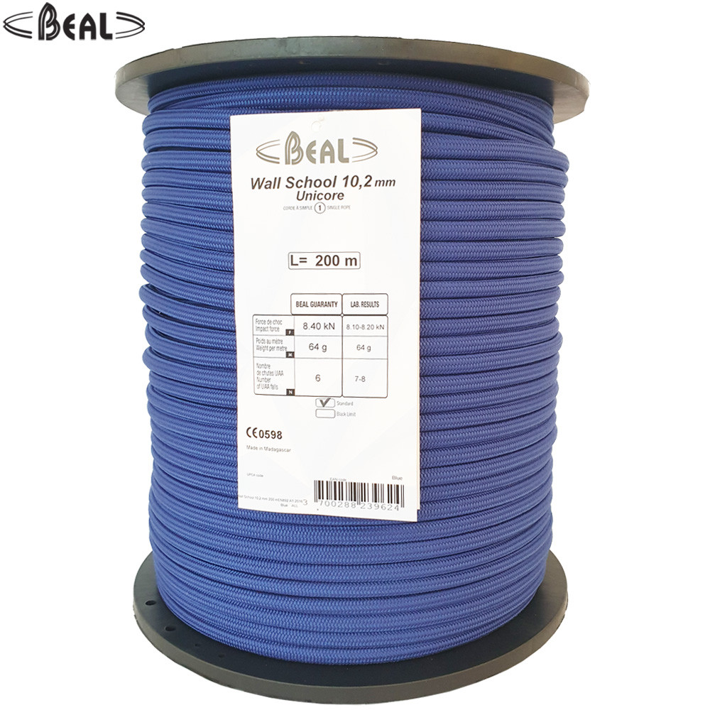 Beal Wall School 10.2 mm Unicore Rope (30 mtr / 200 mtr Pack)