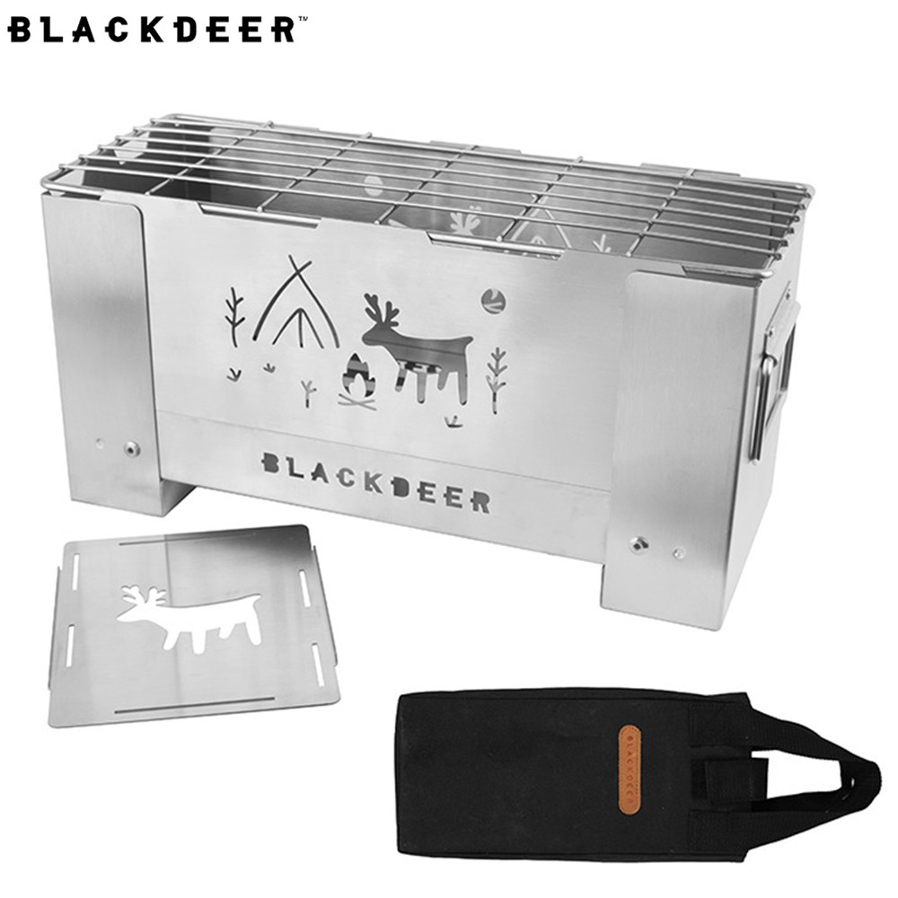 BLACKDEER Outdoor Camping Windproof Wood Stoves Furnace Portable Picnic Stoves Cooking Gas Burner Barbecue Grill
