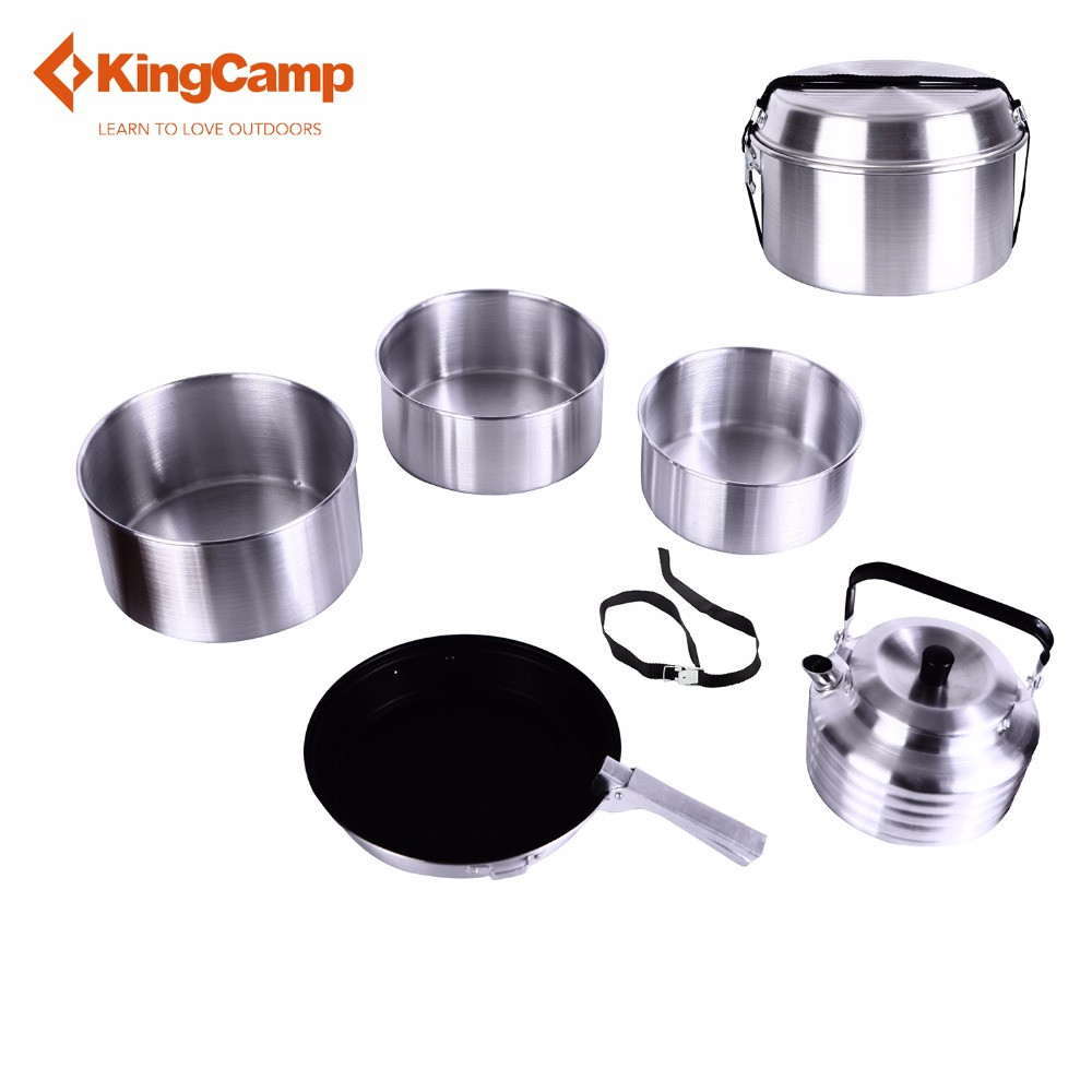 KingCamp Camper 4 Aluminum Camping Cookware Set