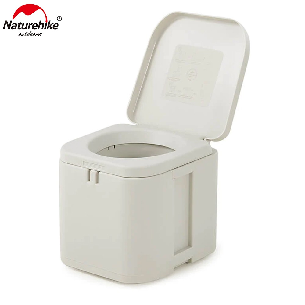 Naturehike Camping Mobile Toilet With Cover Outdoor Portable Removable Inside Barrel Trash Box Travel Urinal WC Toilet Seat